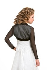 Mädchen Bolero zum Festkleid in schwarz