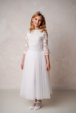 Kids  Zweiteiler Kommunionkleid Oberteil und Tüllrock