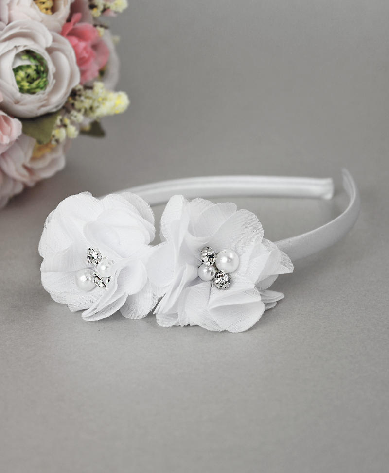 Kommuniontasche mit Blume in weiß oder creme