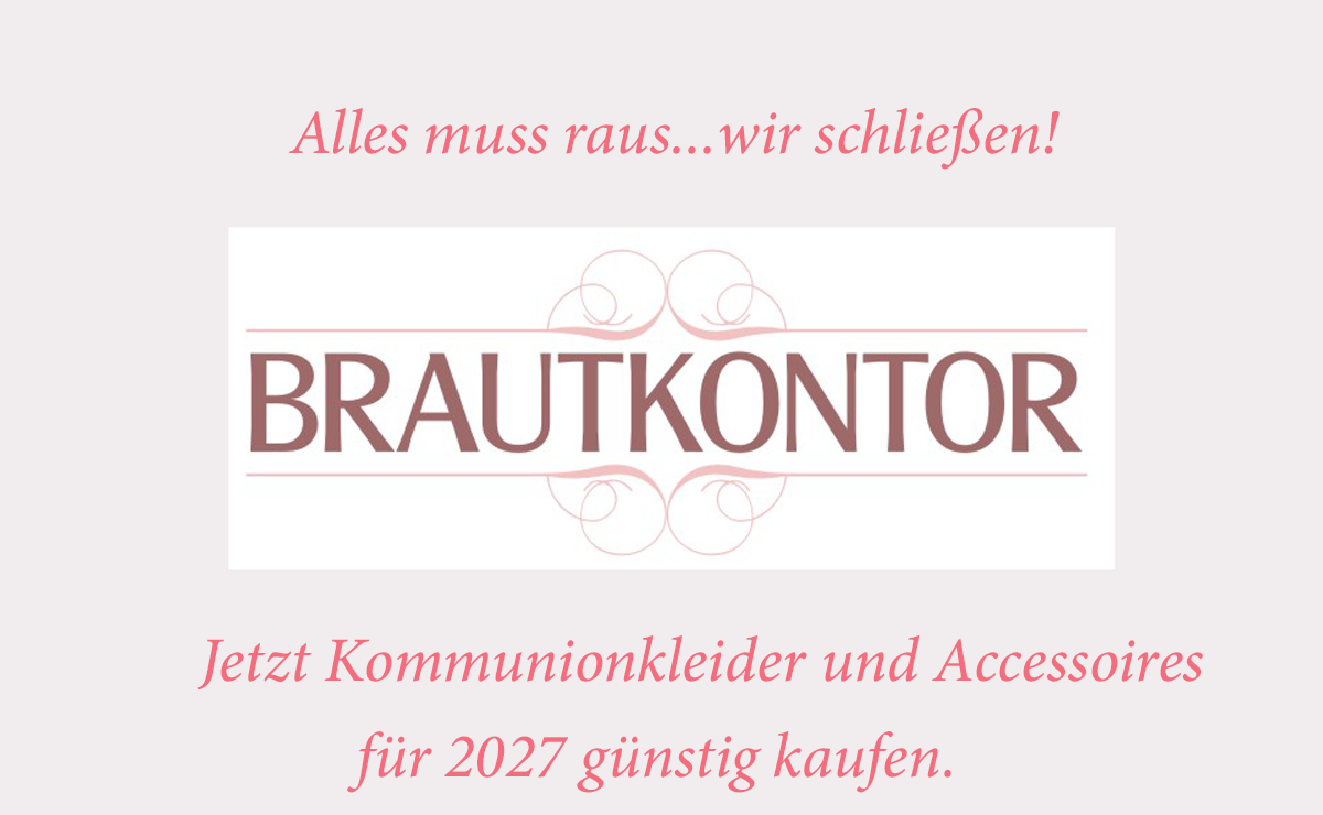 Outlet Brautmode Kommunionkleider