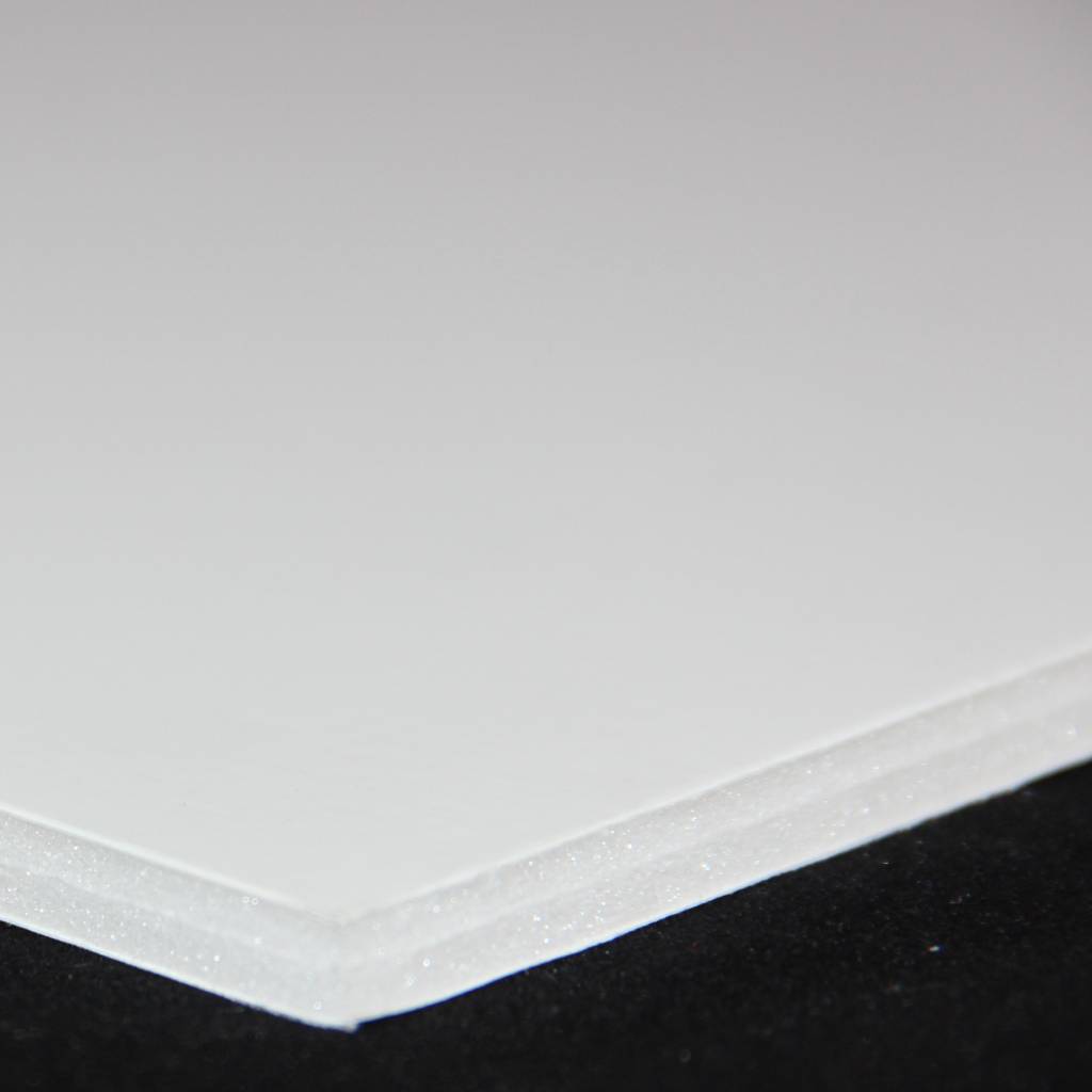 Polystyren carton Plume white 35x50cm 3mm - Meno Mūza