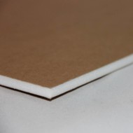 Standard foamboard 5mm 70x100 brun (25 plader)
