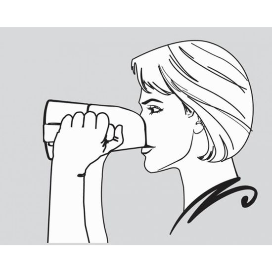 Rije Cup beker met neusuitsparing Rije Cup beker met neusuitsparing