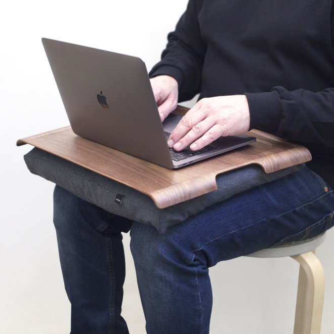 Laptray/schoottafel Walnoot/hout