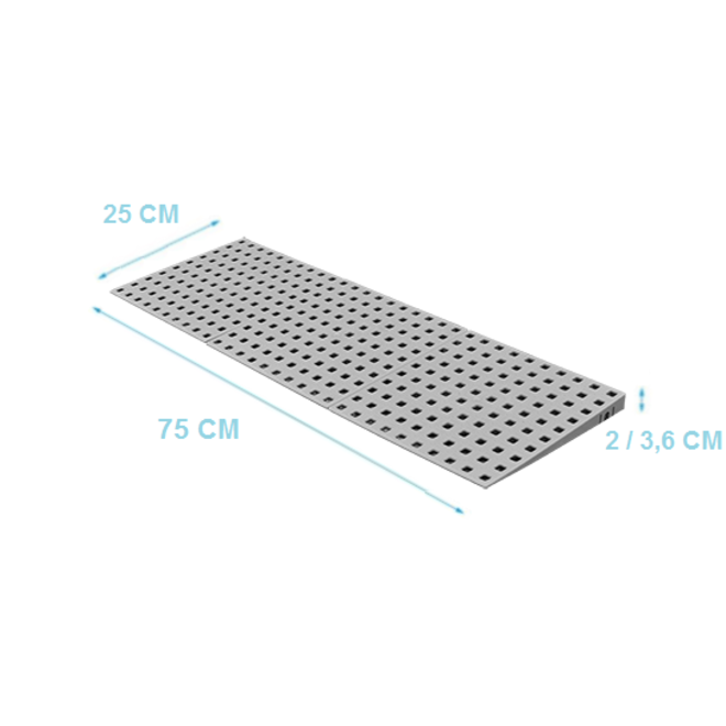 Modulaire drempelhulp 1 laags 1,8- 3,6 cm