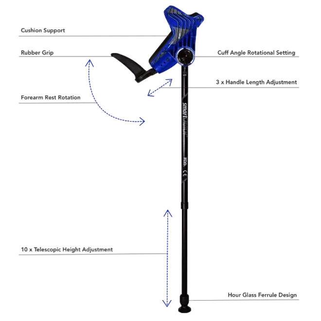 Smartcrutch junior zwart
