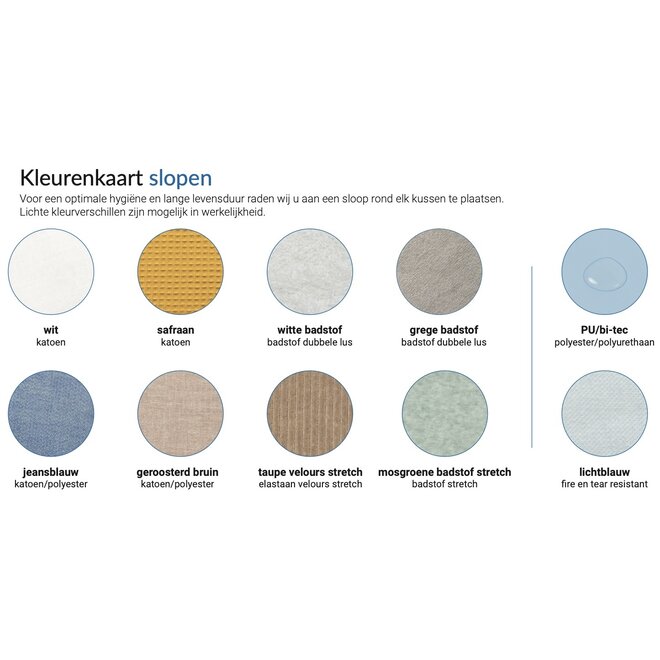 Losse hoes Fico hoefijzerkussen standaard XL 260 cm