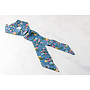 Comfort Cool koelsjaal Denim Freesia (blauw/bloem)