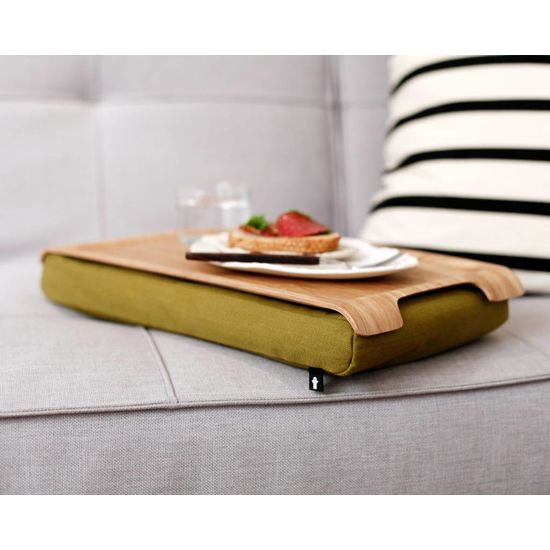 Mini laptray/ schoottafel olijfgroen/bruin Bosign Mini laptray/ schoottafel olijfgroen/bruin
