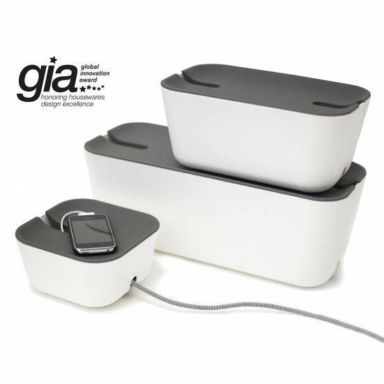 Cable organiser hideaway XL white/grey Bosign Cable organiser hideaway XL white/grey