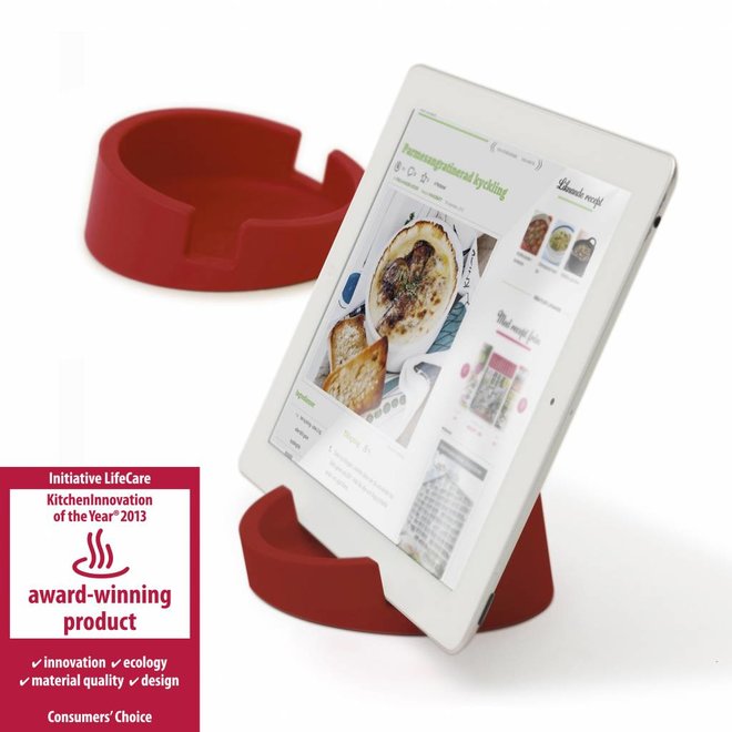 Tablet standaard rood