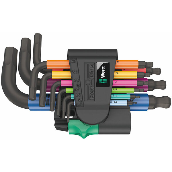 Wera 950/9 Hex Plus Multi Colour set (HF, 9 pc)