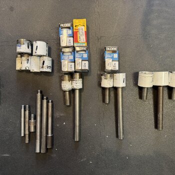 USED Holesaws and arbors bundle