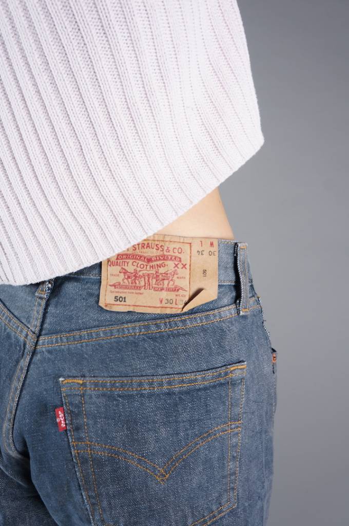 Levi's Grau Blau Jeans