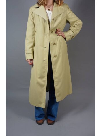 70s Lime Trenchcoat