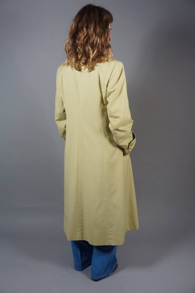 70s Lime Trenchcoat