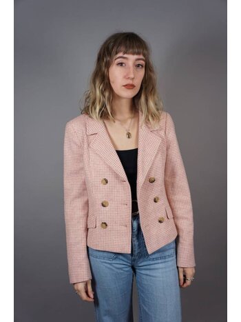 MaxMara Doppelreihige Hahnentritt-Jacke
