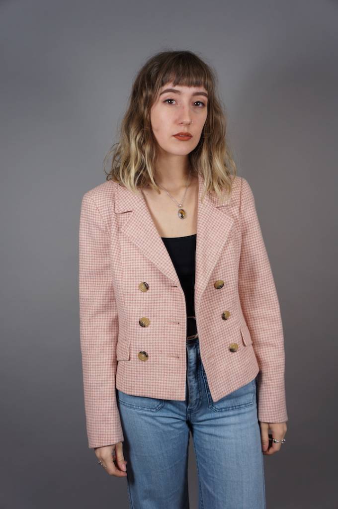 MaxMara Doppelreihige Hahnentritt-Jacke