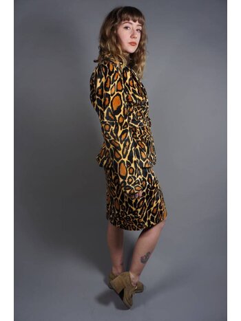 90s Leopard Printed Co-Ord Set
