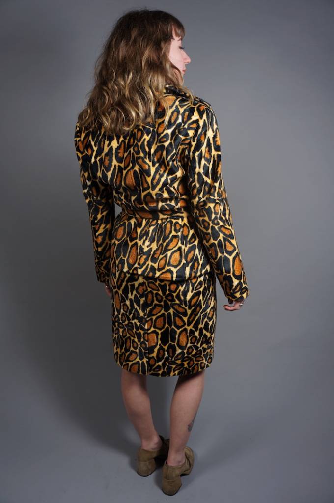 90s Leopard Printed Co-Ord Set