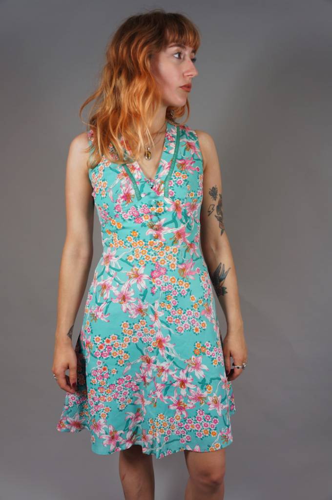 Betty Barclay Midi Blumen Print 60er Kleid