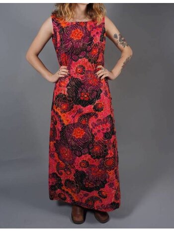 70er Psychedelisches Maxikleid Jane