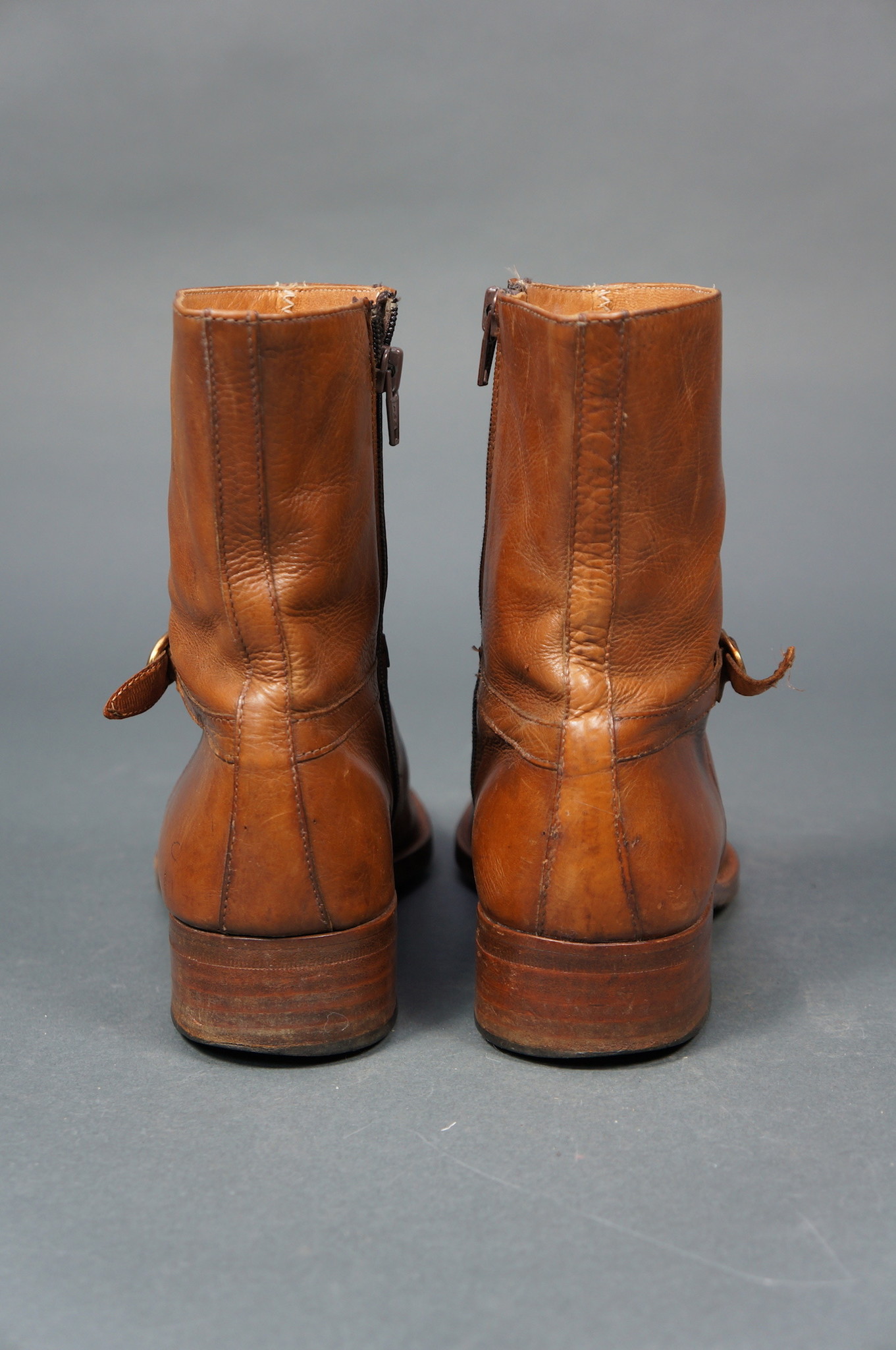 60er Stiefeletten mit Schnalle