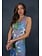 70er Psychedelisches Maxikleid