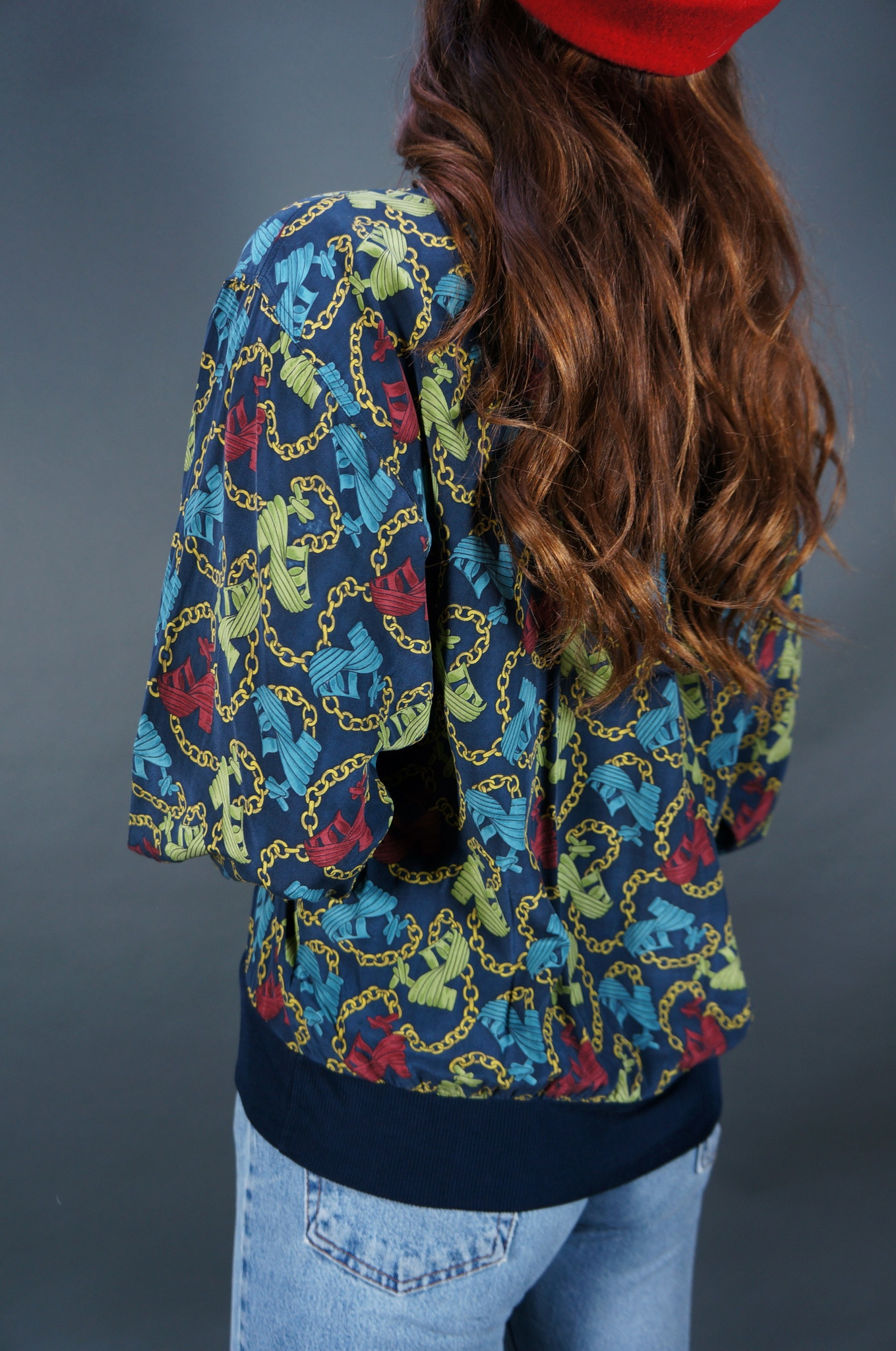 Salvatore Ferragamo Silk Blouse Chains