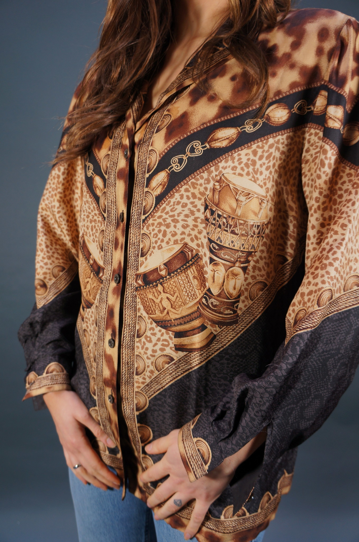 90s Escada Animal Blouse