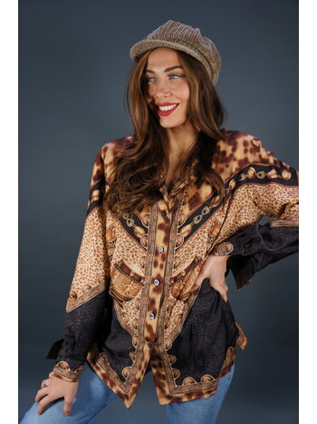 90s Escada Animal Blouse