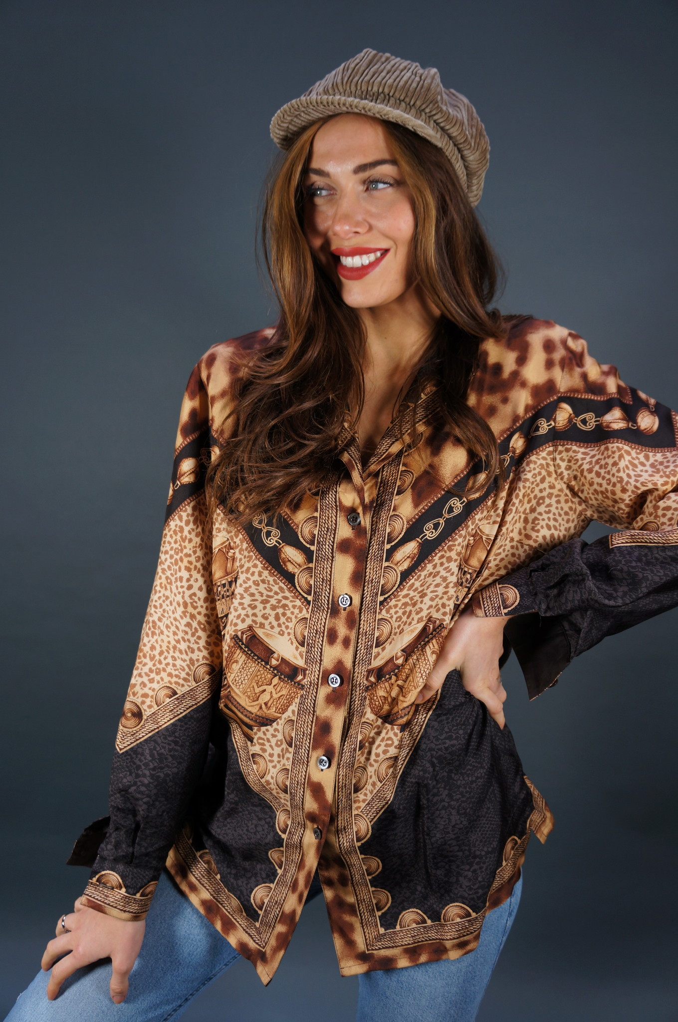 90s Escada Animal Blouse