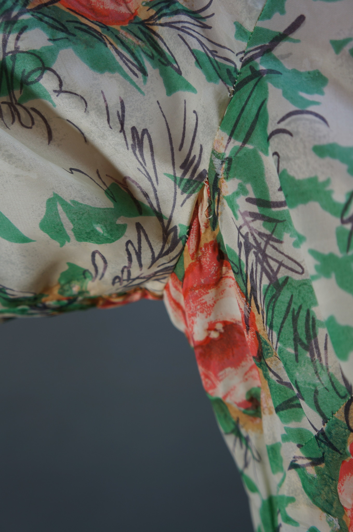 50s Flower Maxi Dress