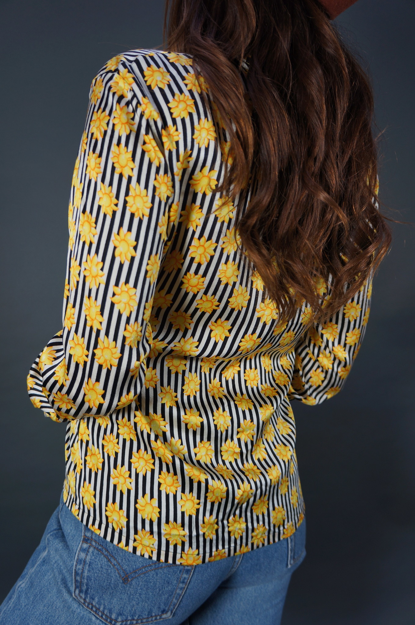 Escada Sunflower Silk Blouse