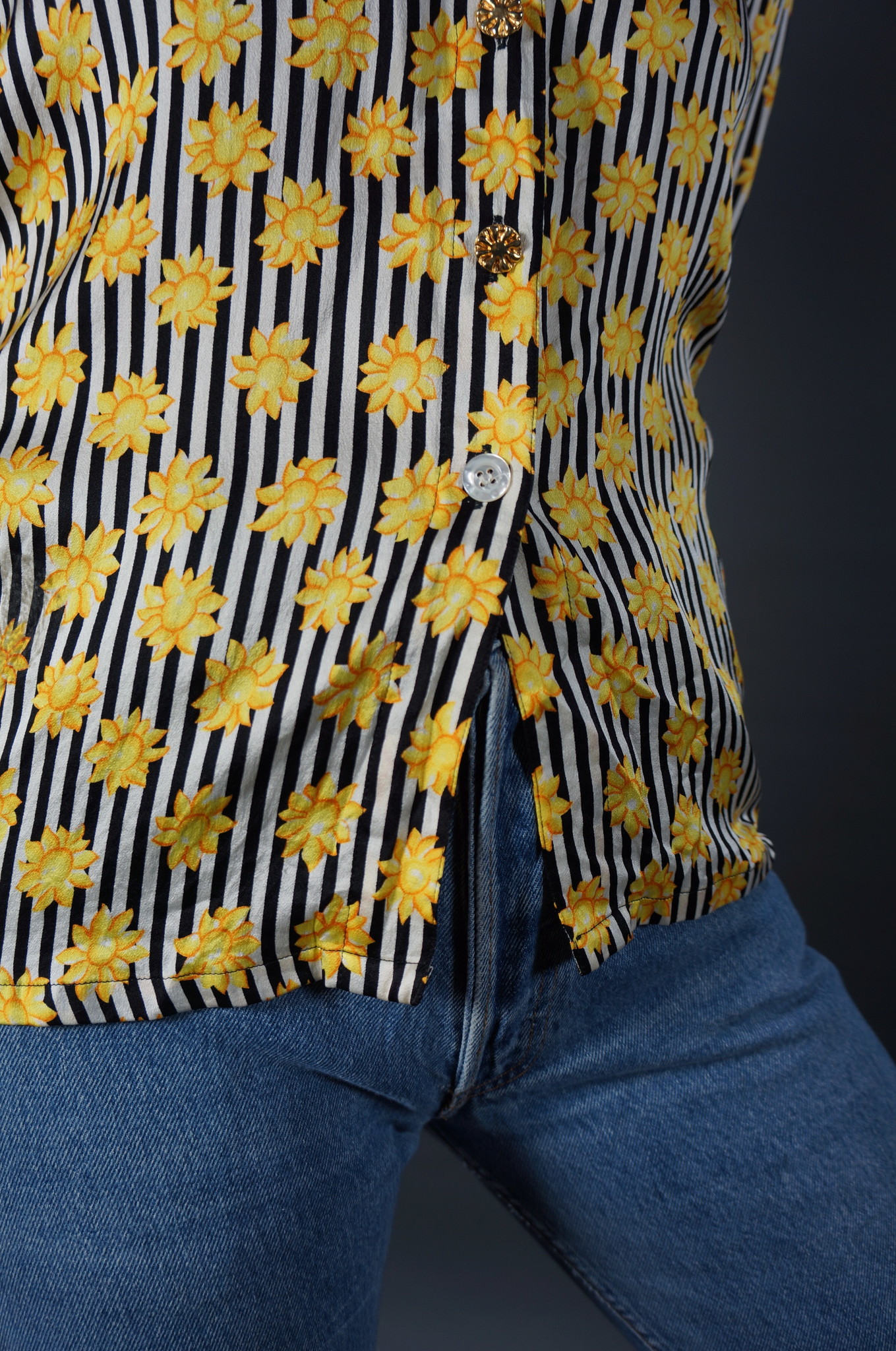 Escada Sunflower Silk Blouse