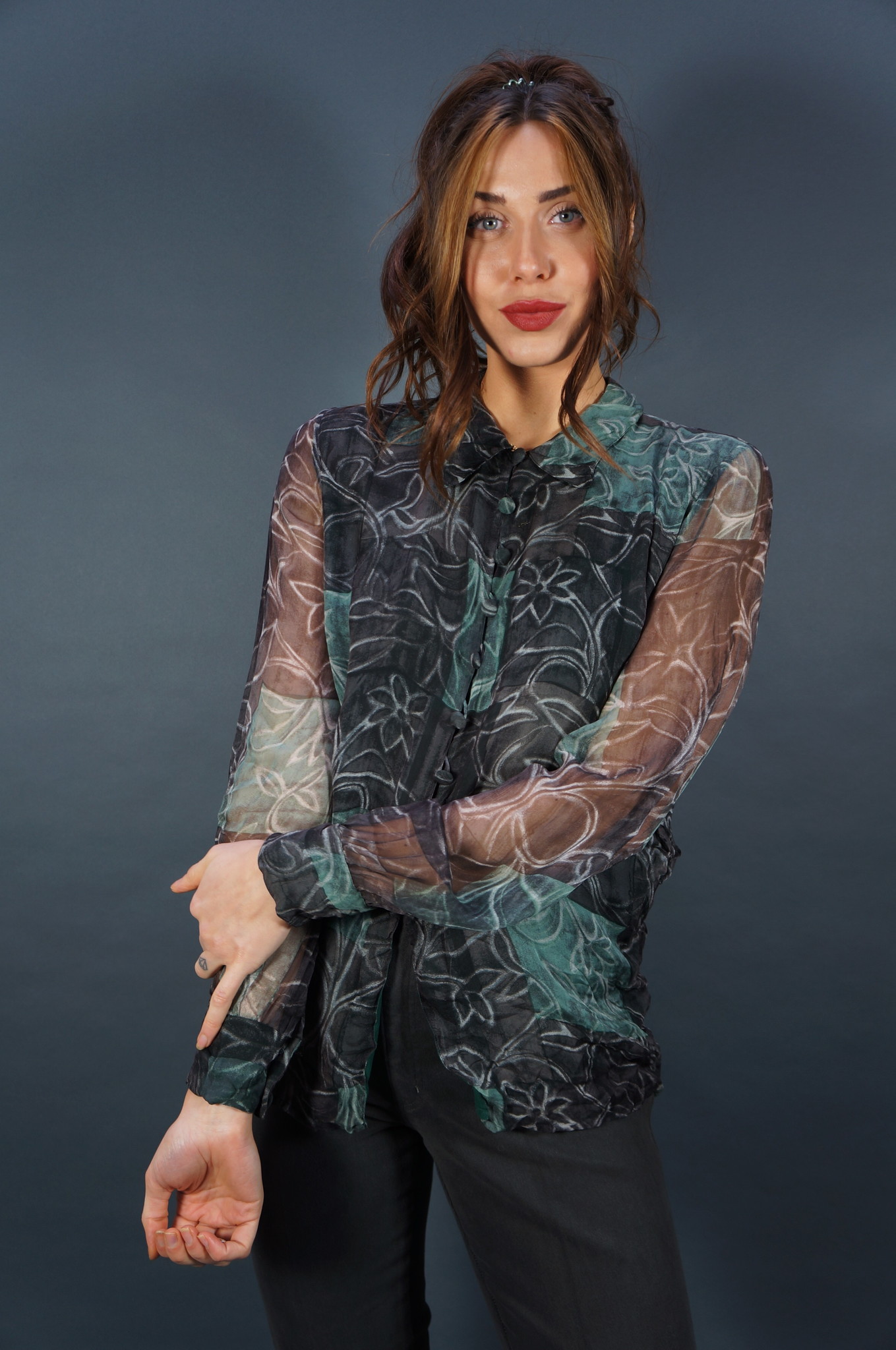 Hanae Mori Paris Silk Blouse