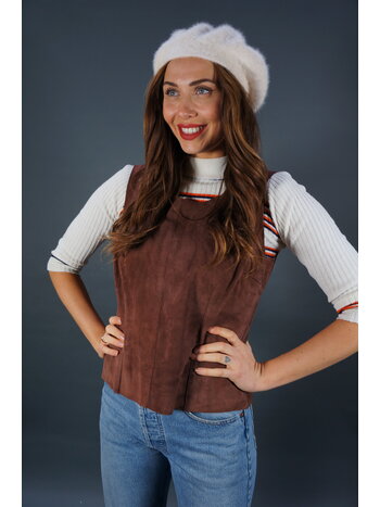 Natan Suede Top