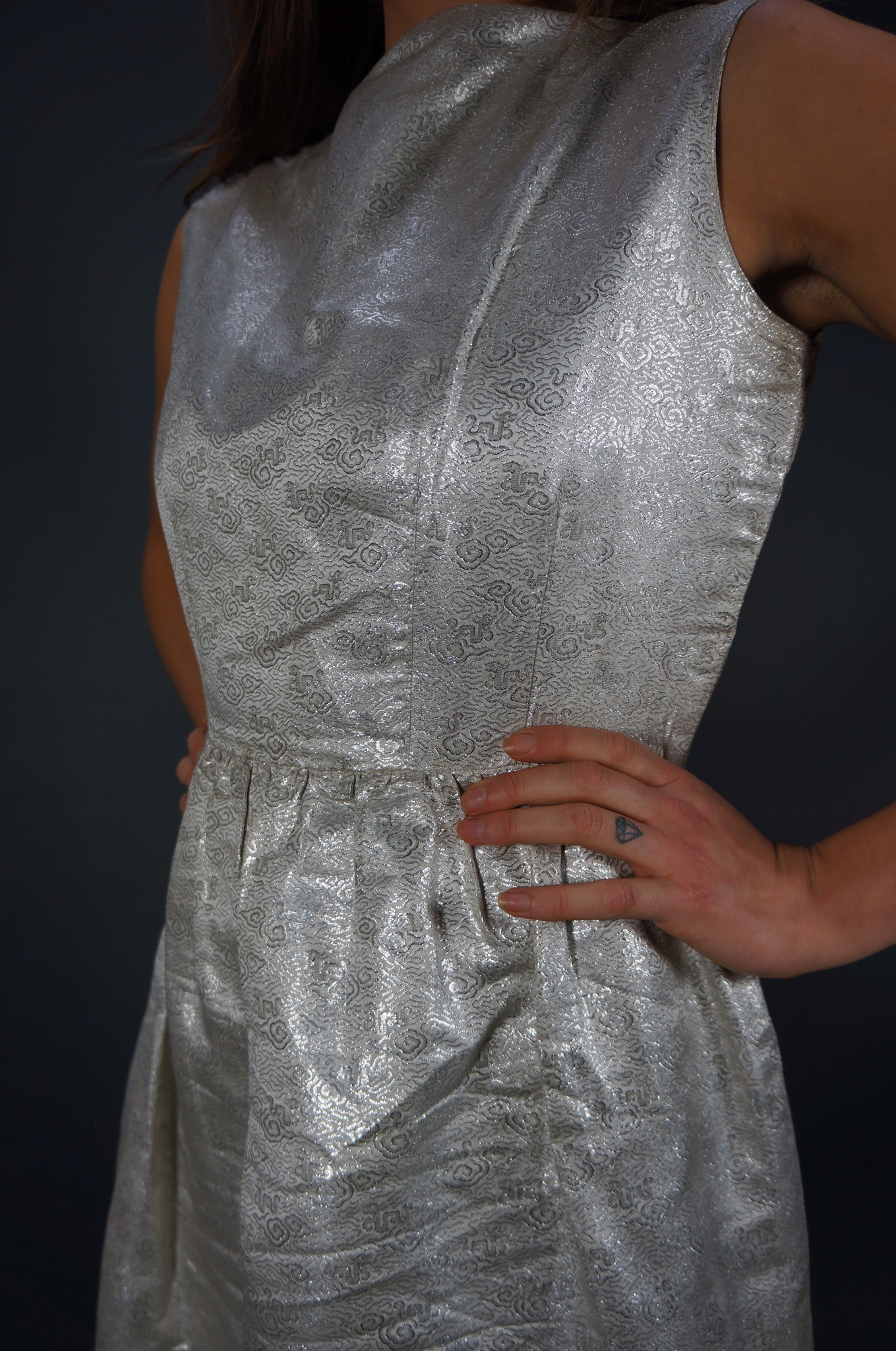 50s Silver Dress