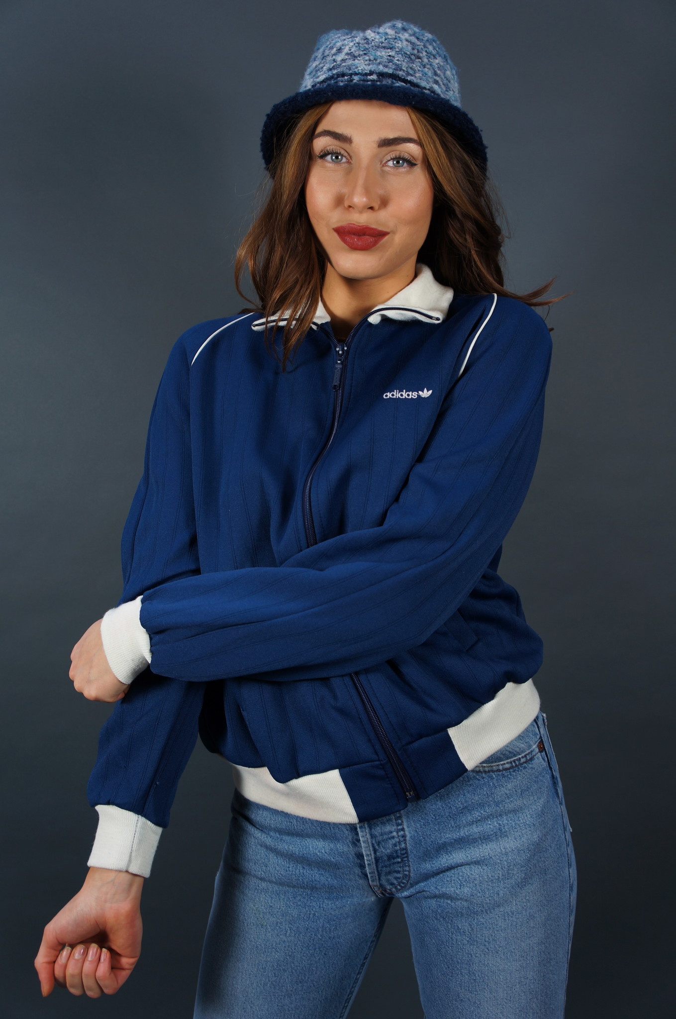 70s Adidas Stripe Track Jacket