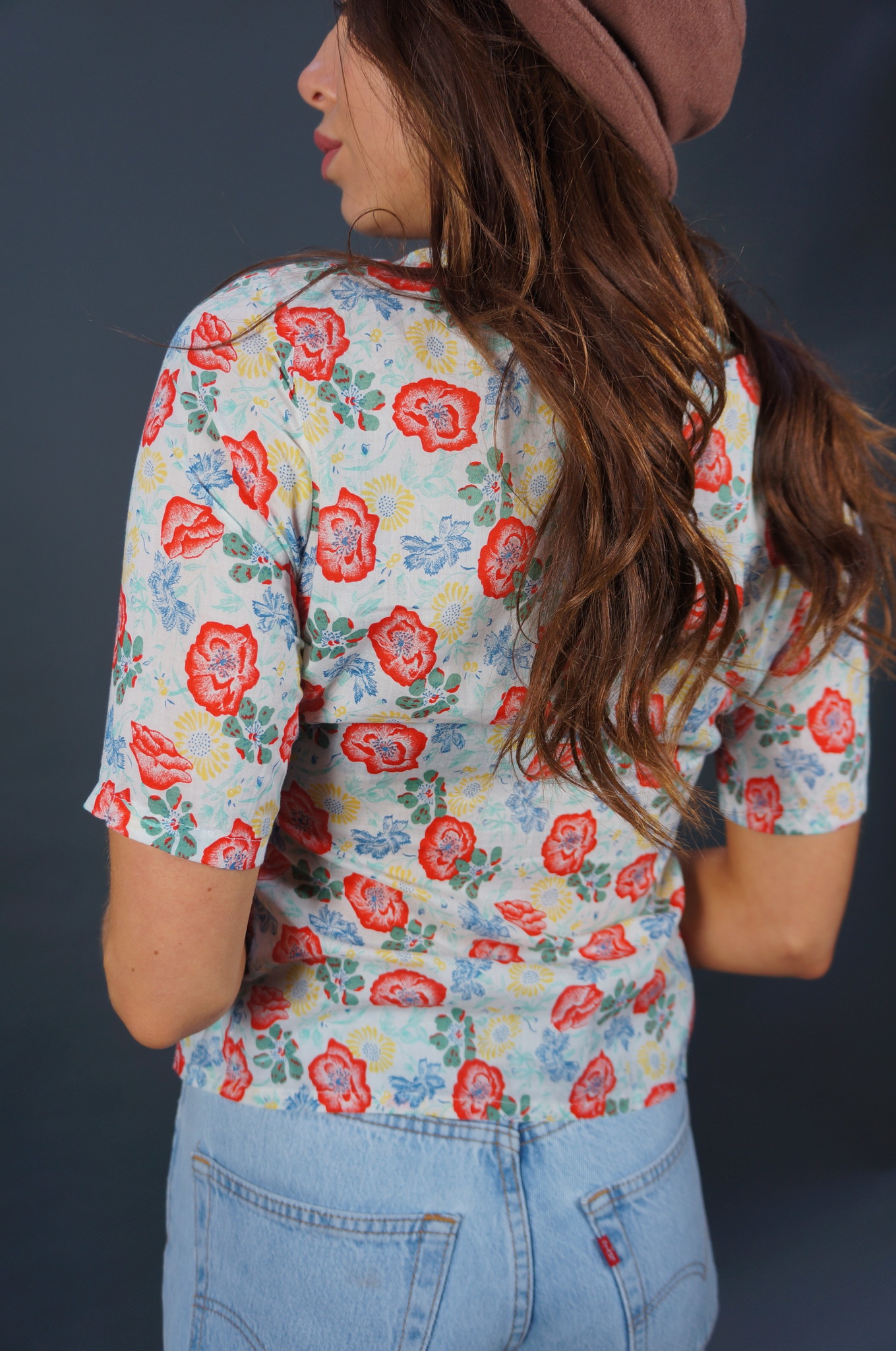 Cacharel Blumenbluse