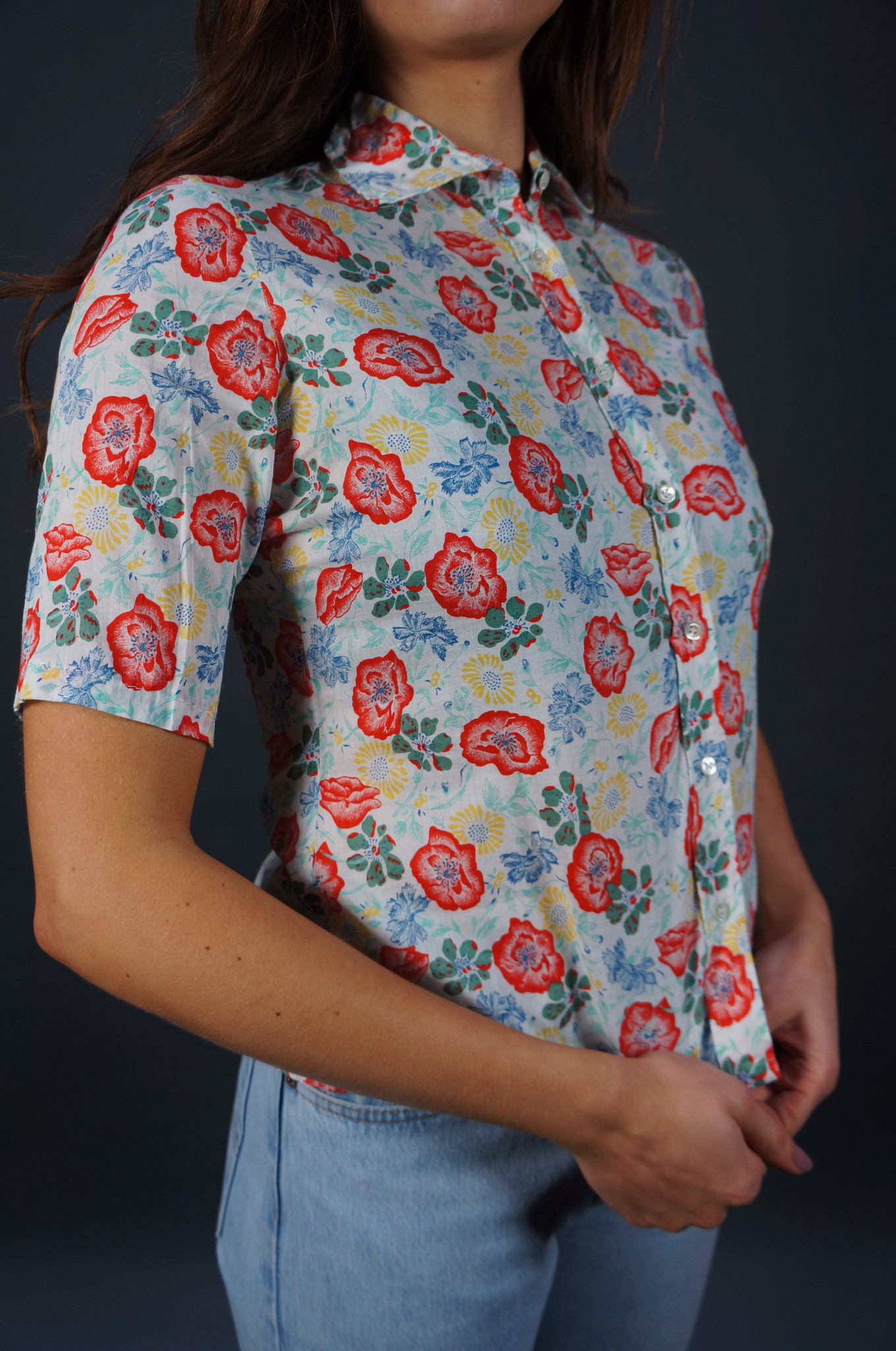 Cacharel Blumenbluse