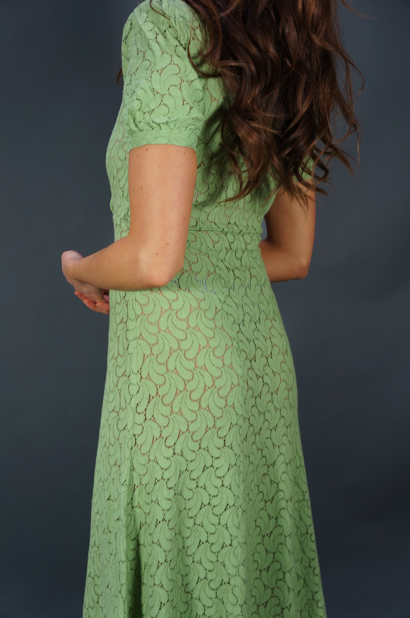 50er Lace Maxikleid