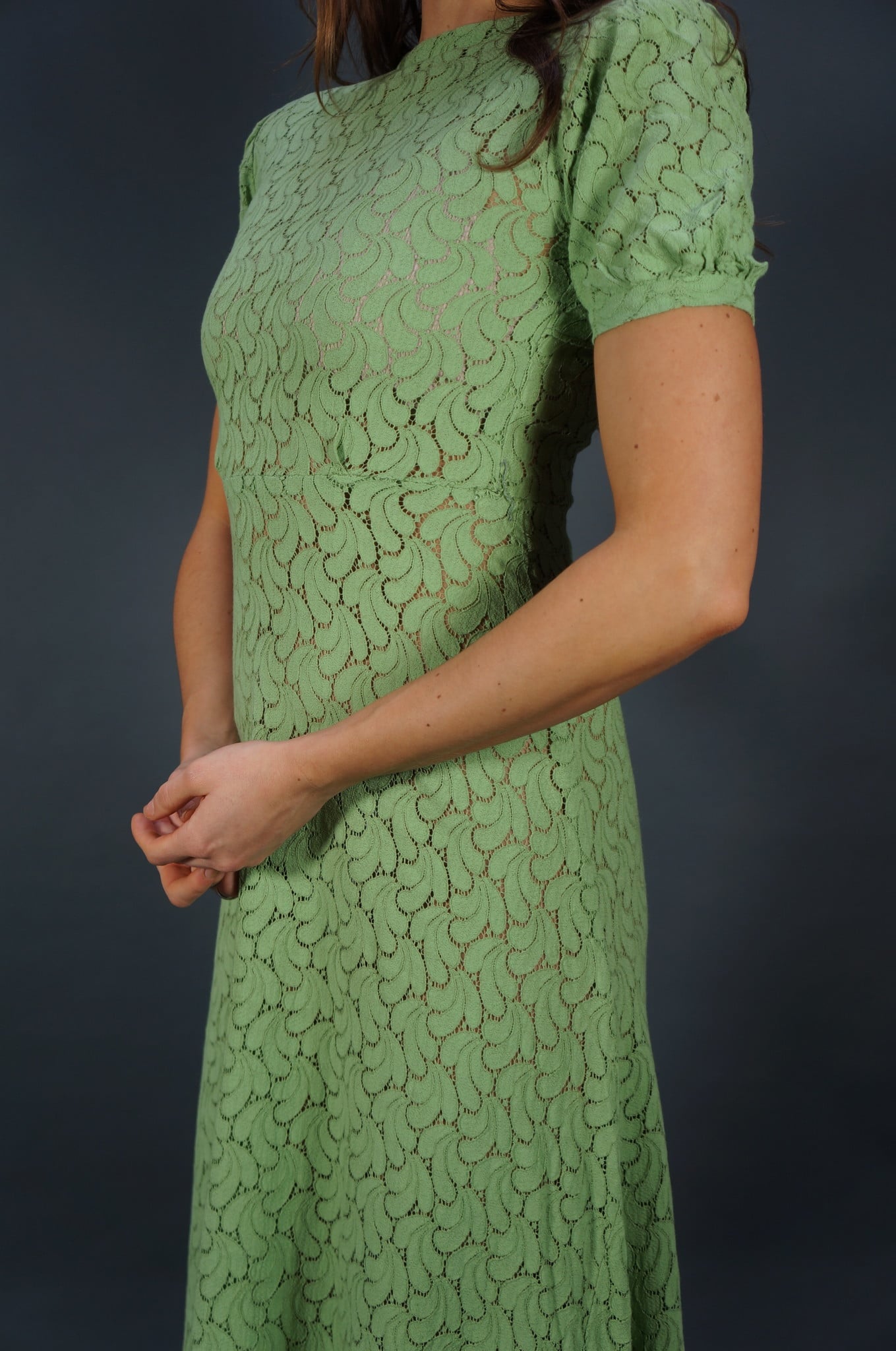 50er Lace Maxikleid