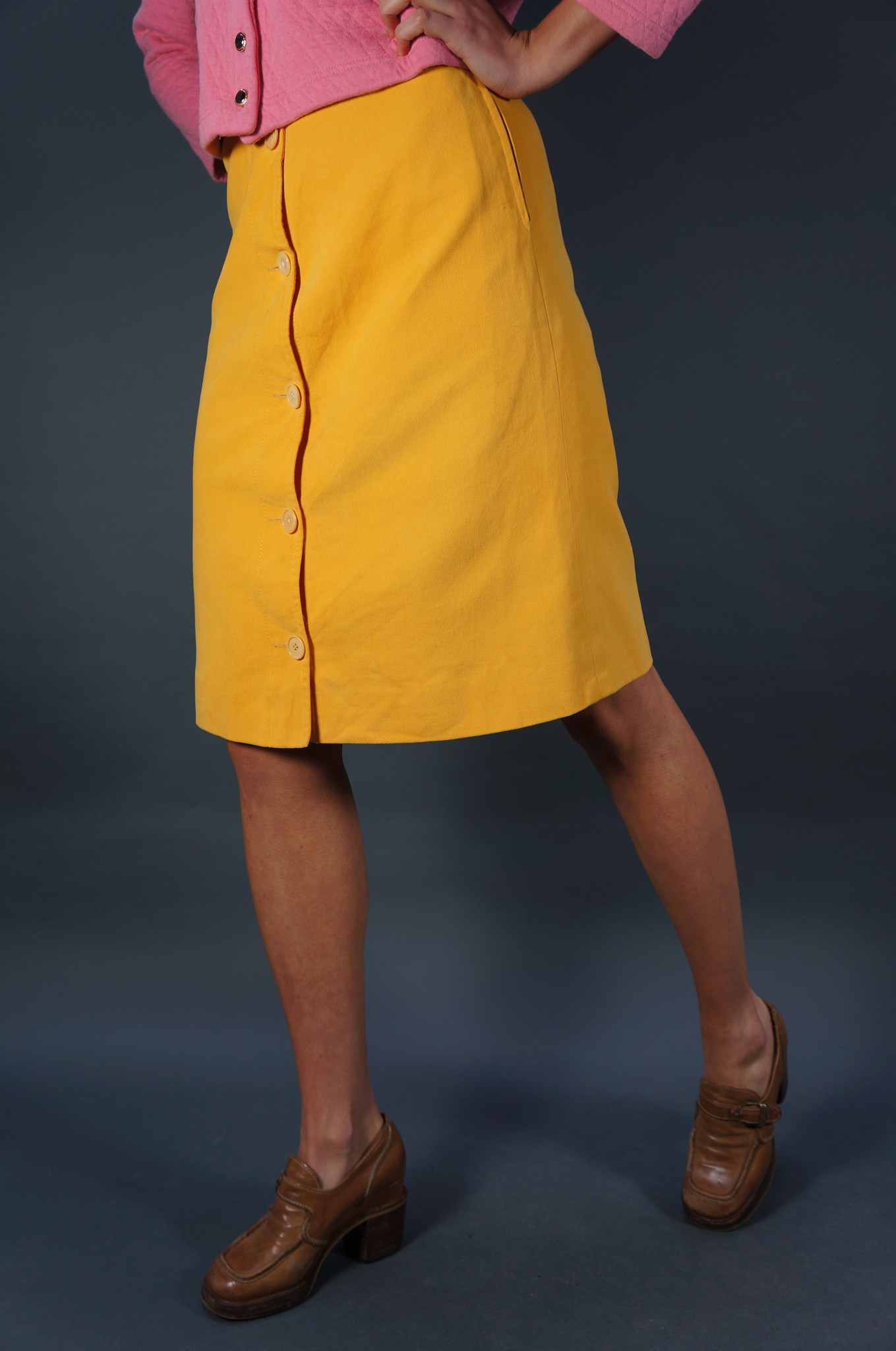 Céline Paris Button Up Skirt