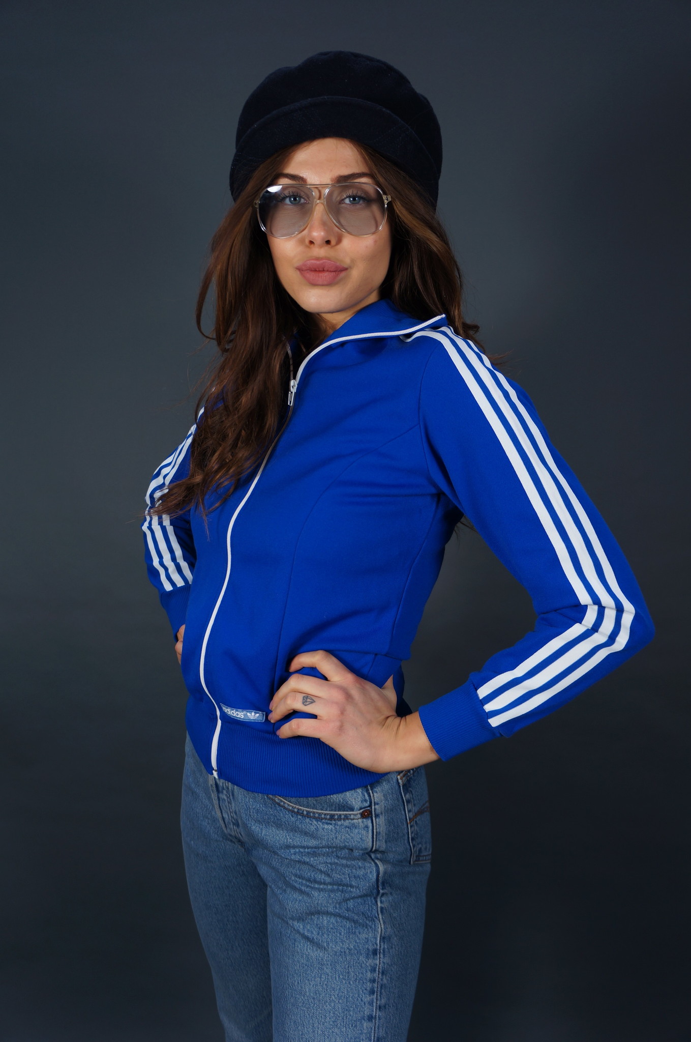 70er Adidas Trainingsjacke — Größe M