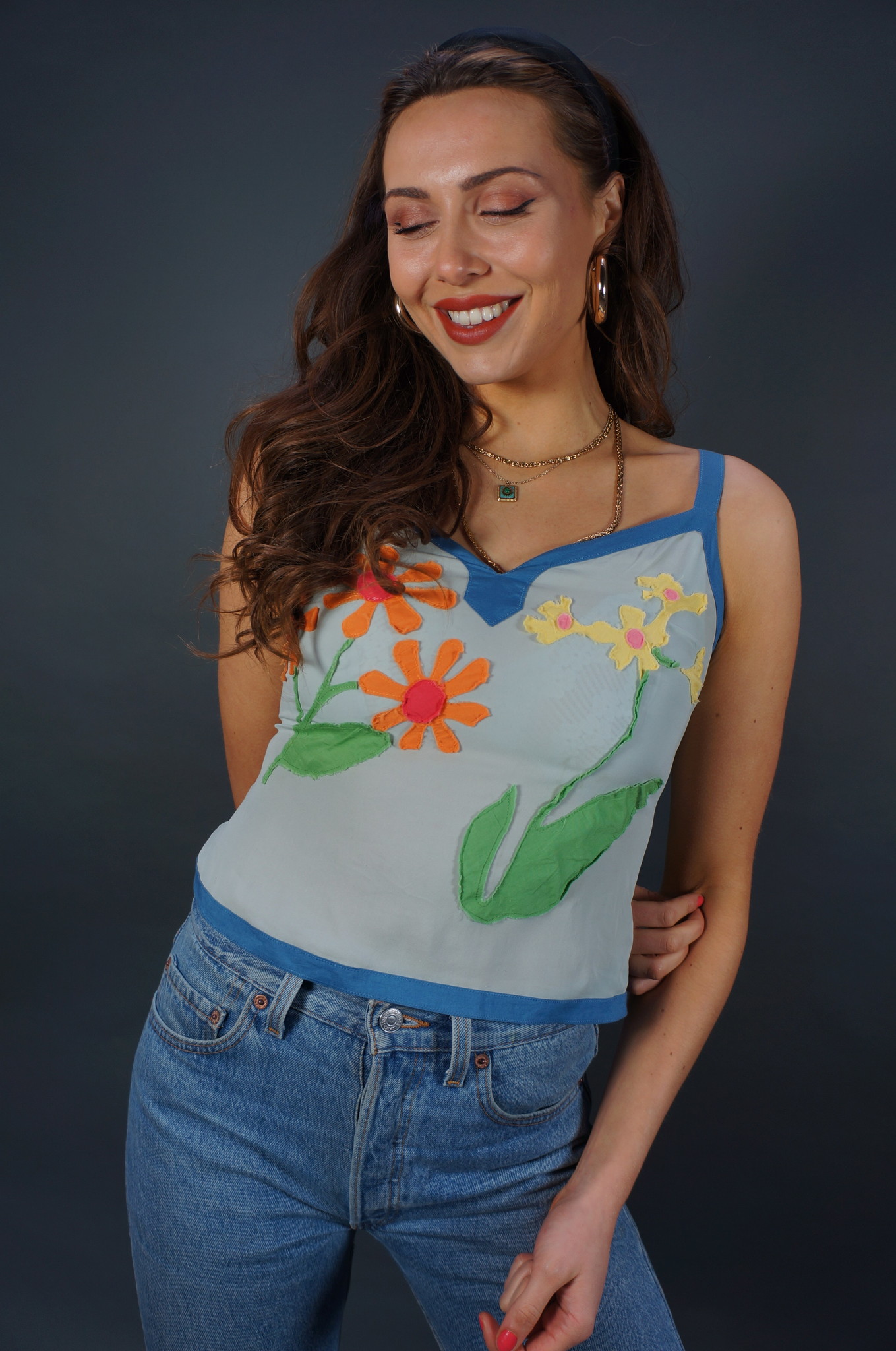 Cacharel Silk Flower Top