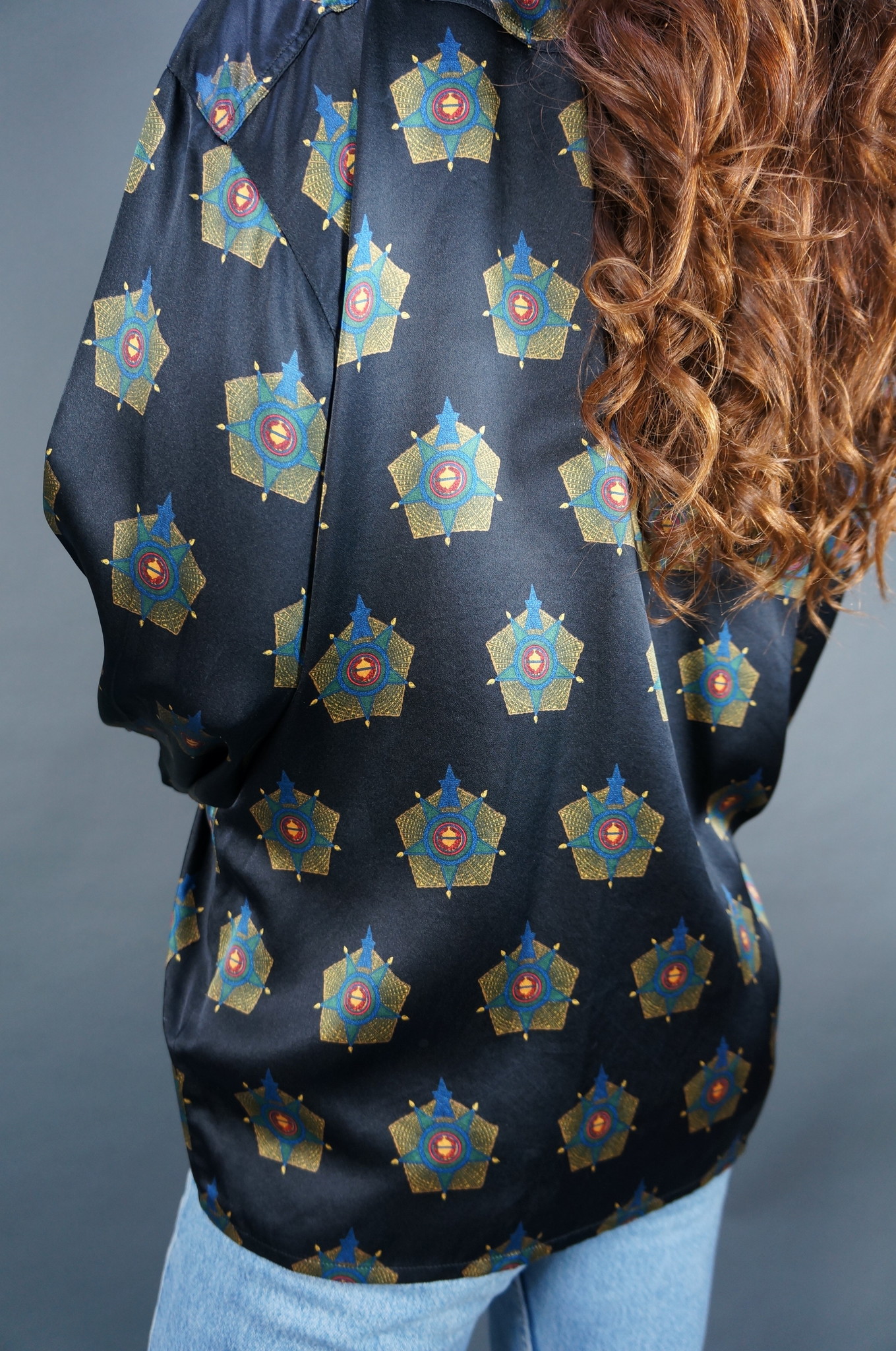 Escada Seidenbluse — Schwarz