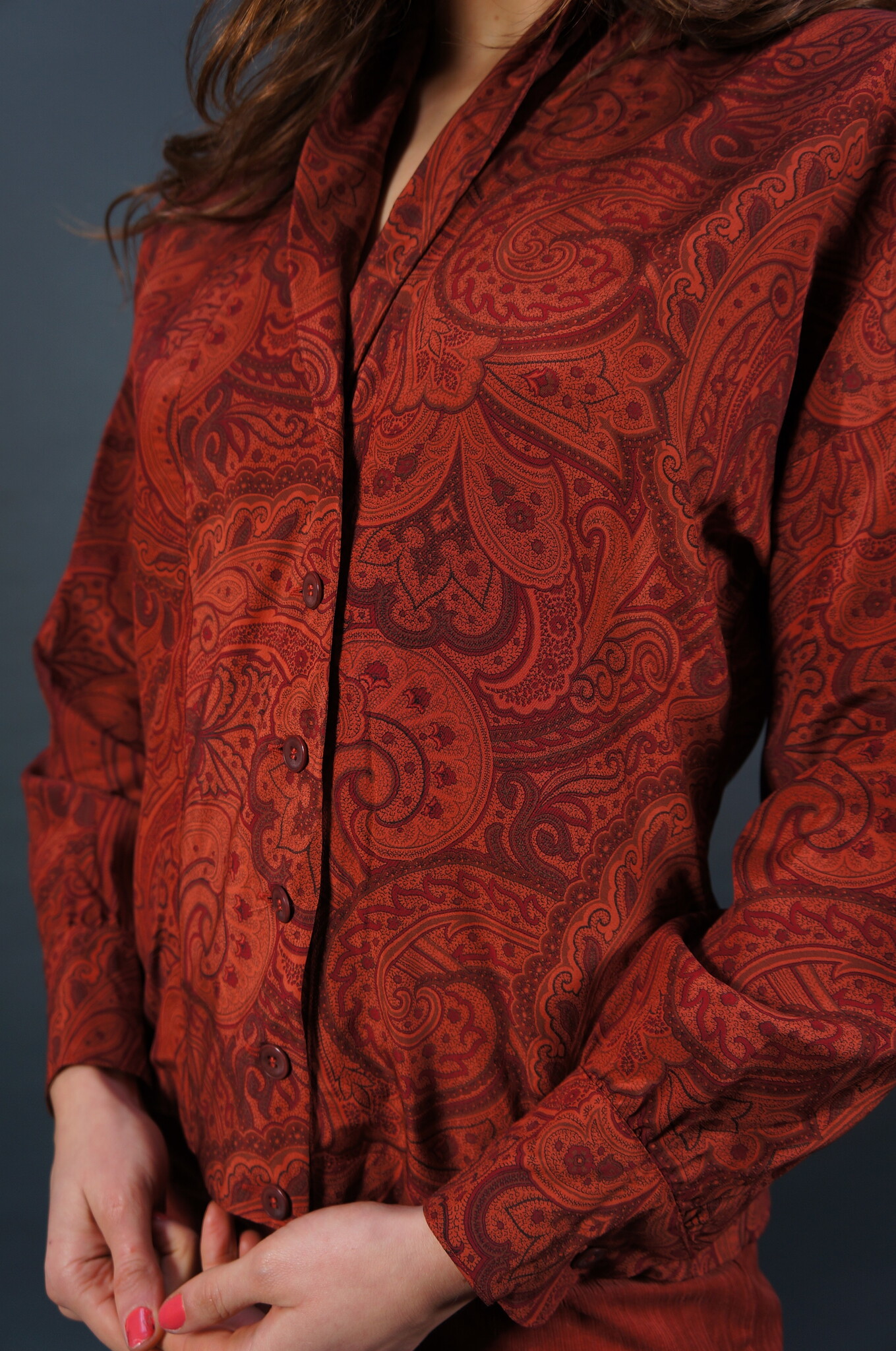 Escada Silk Paisley Blouse