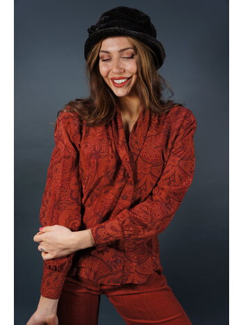 Escada Silk Paisley Blouse