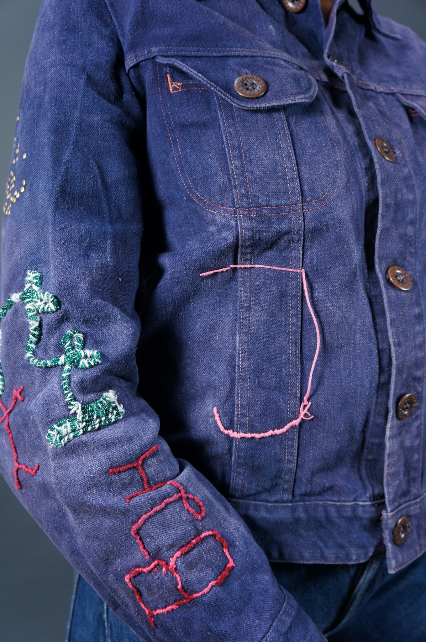 Kraftwerk Spider Beaded Jeans Jacket